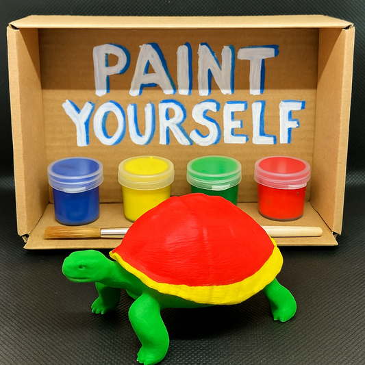 "Cute Paint Yourself Tortoise Figurine – Perfect for Gifts, Decor & Collectibles!"