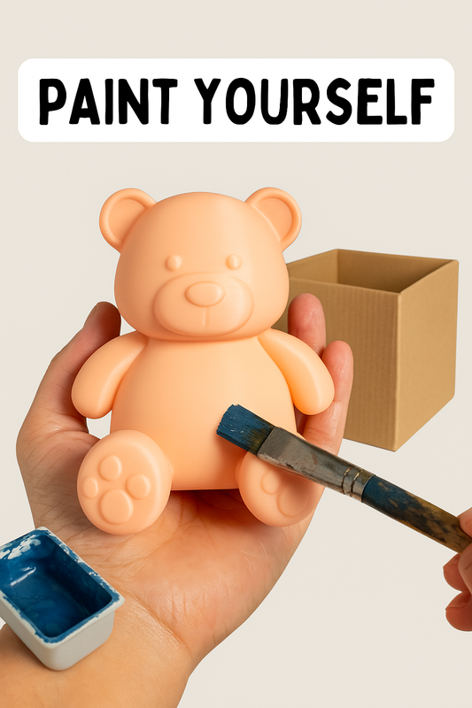 Cuddly 3D Printed Teddy Bear Figurine – Perfect for Gifting, Decor & Collectors!