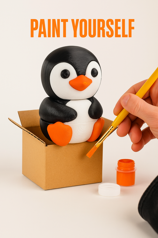 Charming 3D Printed Penguin Figurine – Coolest DIY Decor & Gift for All Ages!